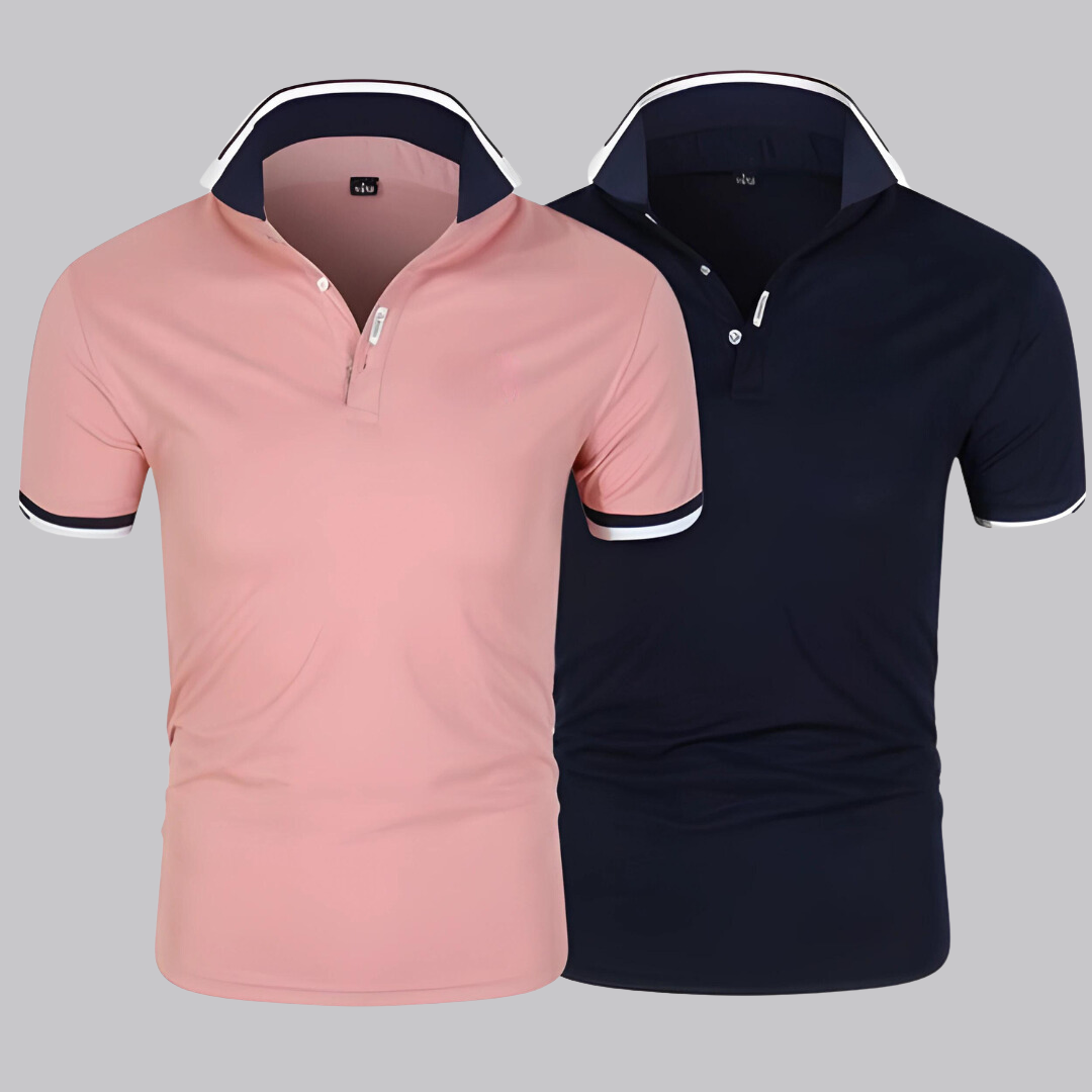 Danist® - Heren polo T-shirt (Set van 2)