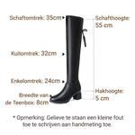 Beau® - Dames Elastische Kniehoge Laarzen